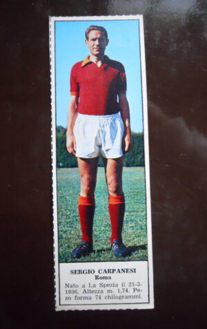 Figurina Calciatori Album Tempo 1966-67 - ROMA Sergio Carpanesi   [AF]