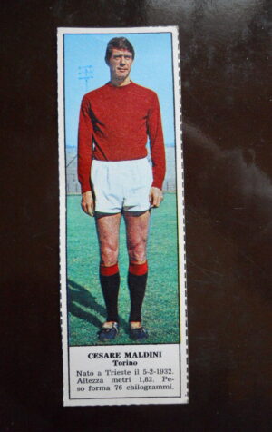 Figurina Calciatori Album Tempo 1966-67 - TORINO Cesare Maldini   [AF]
