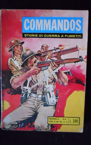 COMMANDOS n°6 1973 Storie di Guerra a Fumetti edizione Bianconi  [509A]