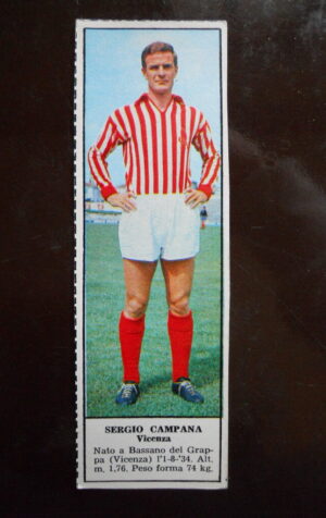 Figurina Calciatori Album Tempo 1966-67 - VICENZA Sergio Campana    [AF]