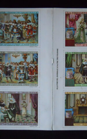 Figurine LIEBIG Foglio 6 fig. LA TRAVIATA Ristampa Italia 1978 [C81]