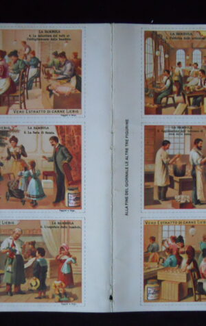 Figurine LIEBIG Foglio 6 fig. LA BAMBOLA Ristampa Italia 1978 [C81]