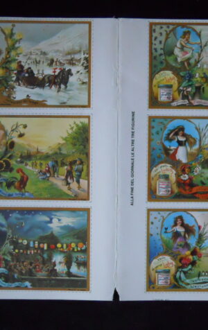 Figurine LIEBIG Foglio 6 fig. EVOLUZIONI DEL TEMPO Ristampa Italia 1978 [C81]