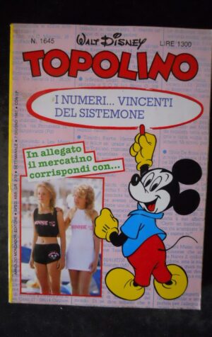 TOPOLINO n°1645      [W21]
