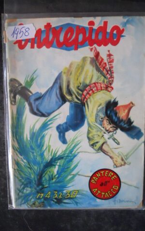 INTREPIDO n°43 1958 quarta di copertina con Paul Newman edizioni Universo [MV14]