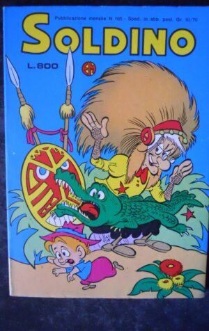 SOLDINO n°105 1982 edizioni Metro con Lucido NEGATIVO ! [MV18]