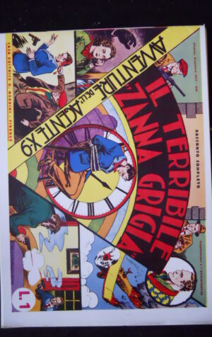 Agente Segreto X-9 Il Terribile Zanna Grigia 1937 Ristampa Nerbini  [G922C]