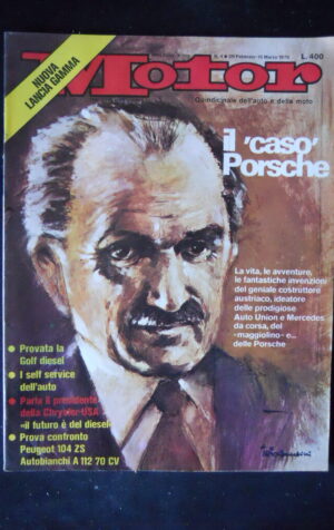 MOTOR n?4 1976 La storia di Porsche - Test Peugeot 104 ZS A112 70 CV [SC36]