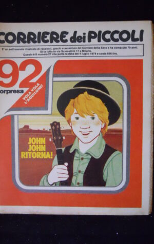 Corriere dei Piccoli n°27 1979 John John Tiziano Sclavi Marzolino Bonvi [MZ6-2]
