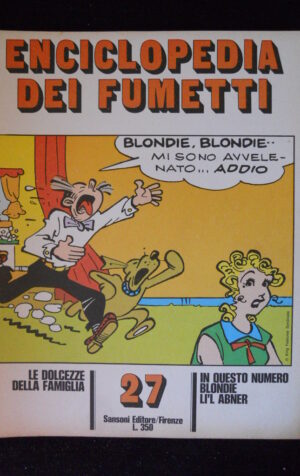 ENCICLOPEDIA DEI FUMETTI BLONDIE E LI'L ABNER ed. Sansoni 1970  [G920A]