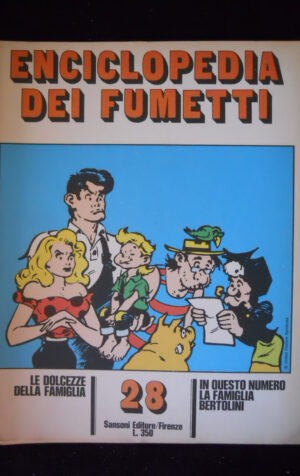 ENCICLOPEDIA DEI FUMETTI LA FAMIGLIA BERTOLINI ed. Sansoni 1970  [G920A]