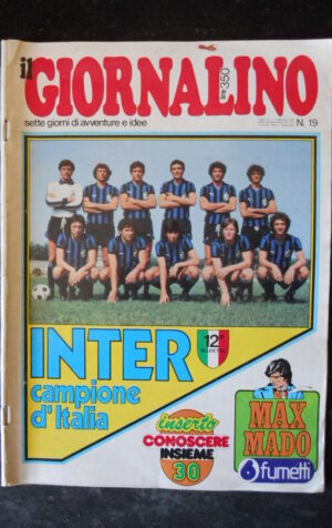 GIORNALINO n°19 1980 Inter Campione d' Italia copertina [G286]