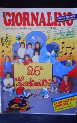 GIORNALINO n°46 1983 I Puffi Piuma Rossa Popeye HEATHER PARISI  [G286]