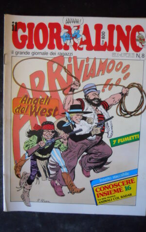 GIORNALINO n°8 1984 Angeli del West I Puffi Popeye [G286]