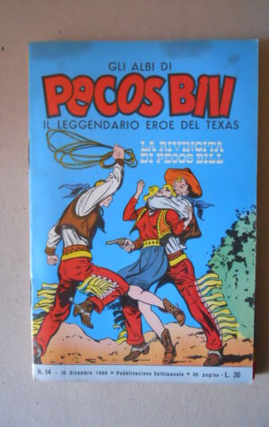 Gli Albi di PECOS BILL n°14 1960 edizione Mondadori [G539]