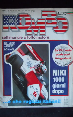 ROMBO n?14 1982 con Maxi Poster Formula 1 formato 1:1   [G81G]