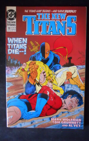 THE NEW TITANS 72 1991 Dc Comics  [SA15]