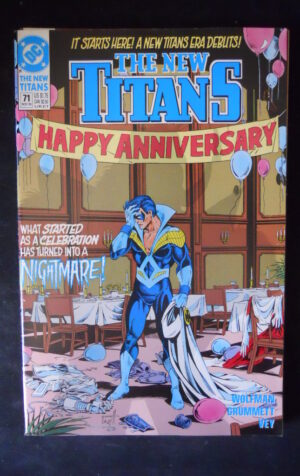 THE NEW TITANS 71 1990 Dc Comics  [SA15]