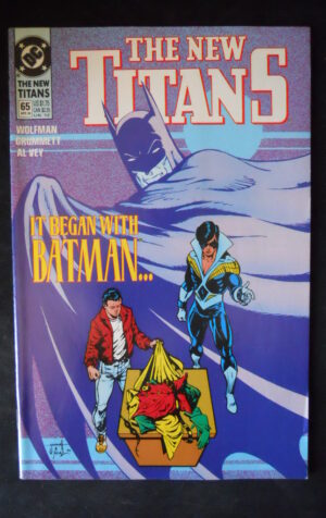 THE NEW TITANS 65 1990 Dc Comics  [SA15]