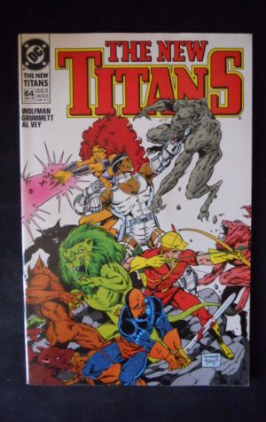 THE NEW TITANS 64 1990 Dc Comics  [SA15]