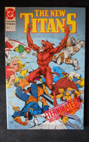 THE NEW TITANS 63 1990 Dc Comics  [SA15]