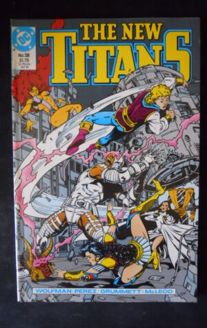 THE NEW TITANS 58 1989 Dc Comics  [SA15]