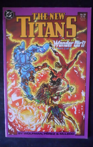 THE NEW TITANS 54 1989 Who is Wonder Girl? Part 5 od 5 Dc Comics  [SA15]