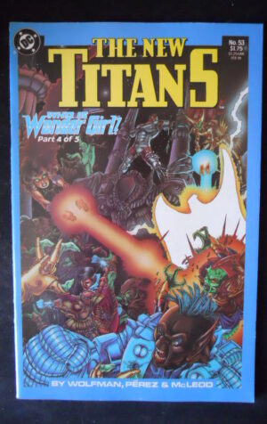 THE NEW TITANS 53 1989 Who is Wonder Girl? Part 4 of 5 Dc Comics  [SA15]