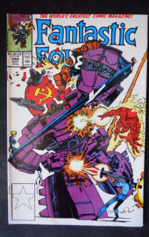 FANTASTIC FOUR 344 1990 Marvel Comics  [SA16]