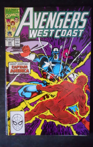 AVENGERS WEST COAST 64 1990 Marvel Comics   [SA16]