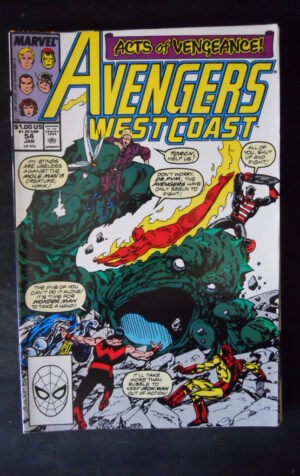 AVENGERS WEST COAST 54 1990 Marvel Comics   [SA16]