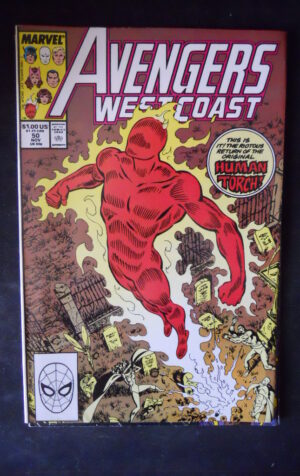 AVENGERS WEST COAST 50 1989 Marvel Comics   [SA17]