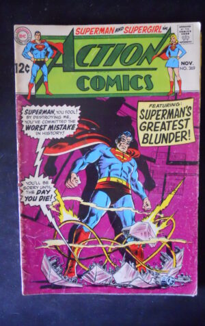 ACTION COMICS Superman 369 1968 Grade 6.0 Dc Comics   [SA17]