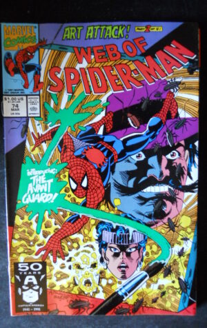 WEB OF SPIDER MAN 74 1991 Marvel Comics  [SA19]