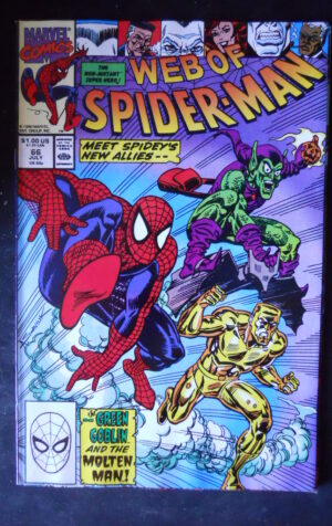 WEB OF SPIDER MAN 66 1990 Marvel Comics  [SA19]