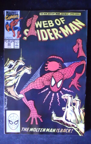 WEB OF SPIDER MAN 62 1990 Marvel Comics  [SA19]