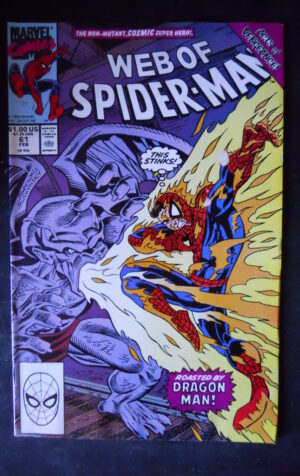 WEB OF SPIDER MAN 61 1990 Marvel Comics  [SA19]