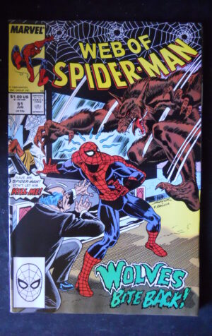 WEB OF SPIDER MAN 51 1989 Marvel Comics  [SA19]