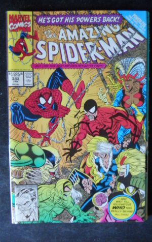 AMAZING SPIDER MAN 343 1991 Marvel Comics  [SA19]