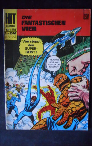 DIE FANTASTISCHEN VIER 239 1972 HIT Comics in Tedesco Germany [SA19]