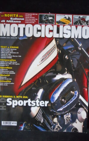 MOTOCICLISMO 9 2003 HD Sportster BMW R 1200 Suzuki SV 1000 Yamaha TT600RE[G67-7]