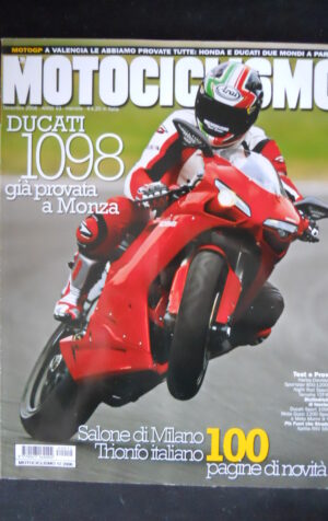 MOTOCICLISMO 12 2006 Ducati 1098 Yamaha YZF-R1 Aprilia RXV 550 [G67-6]