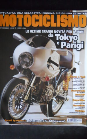 MOTOCICLISMO 11 2003 Gilera Nexus 500 Ducati ST3 e 749S KawasakI Z750 [G67-5]