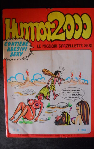 HUMOR 2000 16 1972 Rivista Erotica edizioni Mame con adesivo [SIT6]