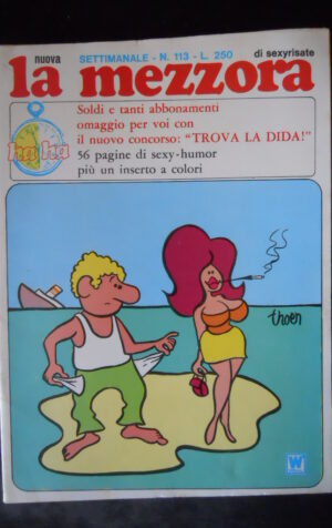 LA MEZZORA SETTIMANALE 113 1973 Rivista Erotica edizioni Williams  [SIT6]