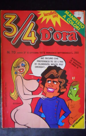 ¾ D’ORA 70 1972 SETTIMANALE  Rivista Erotica edizioni Williams  [SIT7]