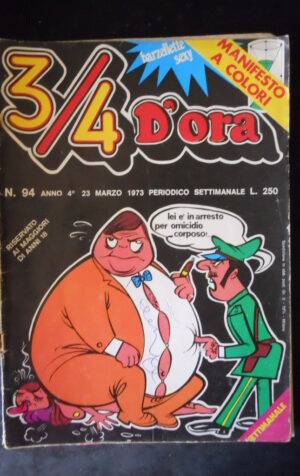 ¾ D’ORA 94 1973 SETTIMANALE  Rivista Erotica edizioni Williams  [SIT7]