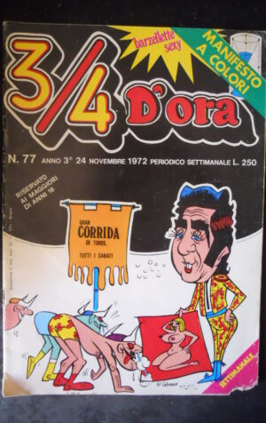 ¾ D’ORA 77 1972 SETTIMANALE  Rivista Erotica edizioni  [SIT7]