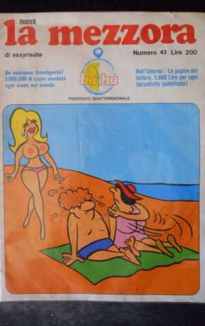 LA MEZZORA SETTIMANALE 43 1971 Rivista Erotica edizioni Intereuropa  [SIT7]