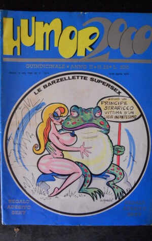 HUMOR 2000 22 1972 Rivista Erotica edizioni Mame con adesivo [SIT7]